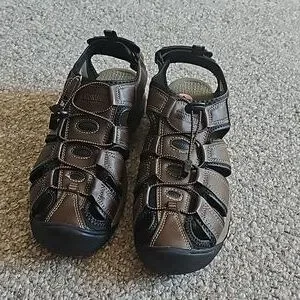 New Khumbu Men\'s Cushioned Sandals. Amazon.com | Khombu Men Hal Fisherman Sandals for Men  main image 3